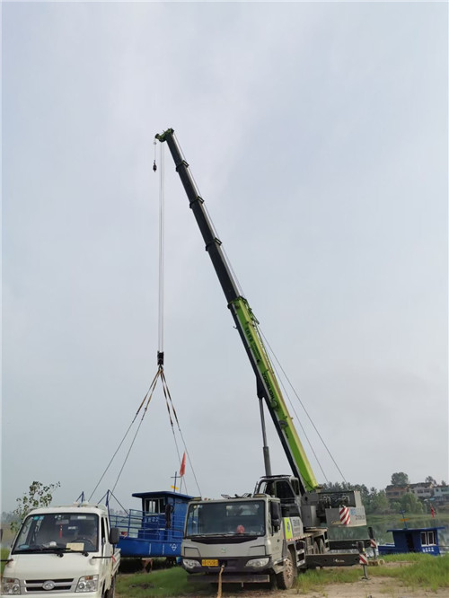 景谷县桥梁建设吊装案例